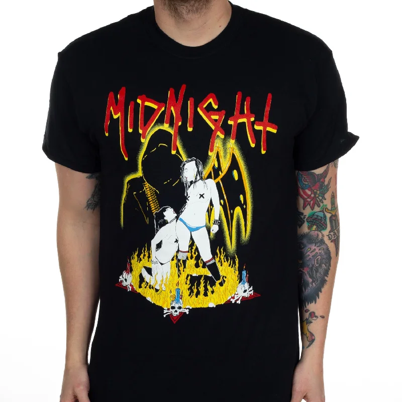 Sports High Waist Style Midnight "Satanic Sleaze" T-Shirt
