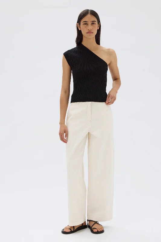 Trendy Looks Elodie One Shoulder Knit Tank