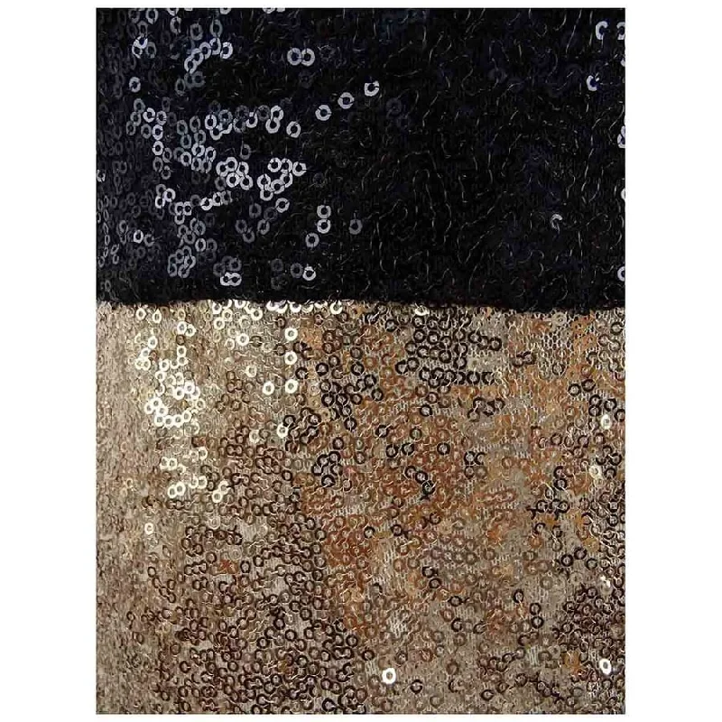 Comfy Pants Lauren Ralph Lauren Women's Sequin V-Neck Gown (4, Gold/Black)