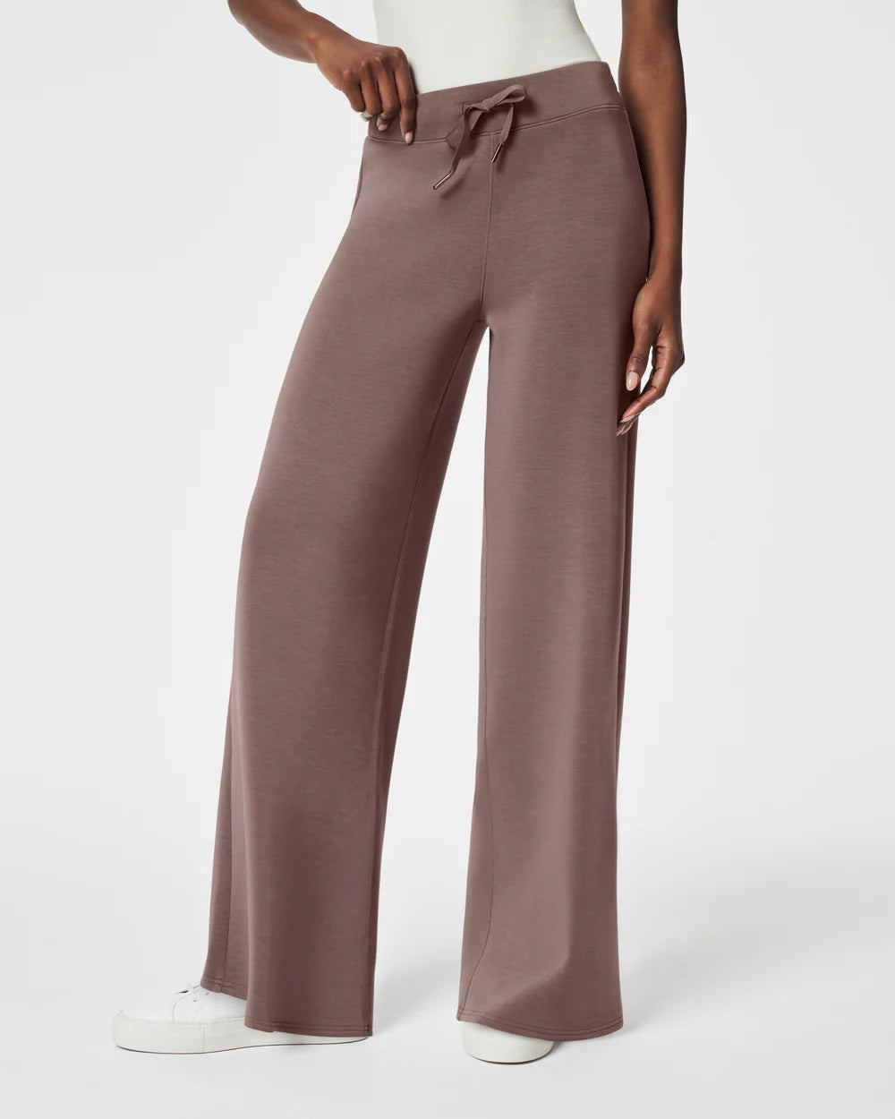 Embroidery Design Spanx Airessentials Wide Leg Pant | Smoke