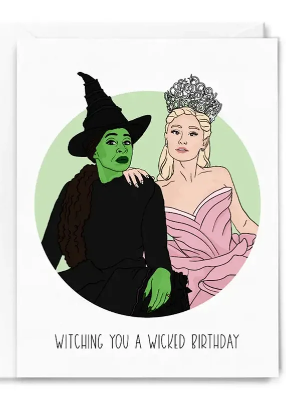 New Autumn And Winter Styles Witching Birthday Card