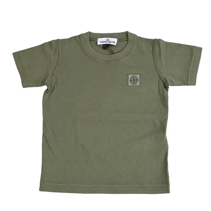 Stand-up collar design Stone Island T-shirt Olive
