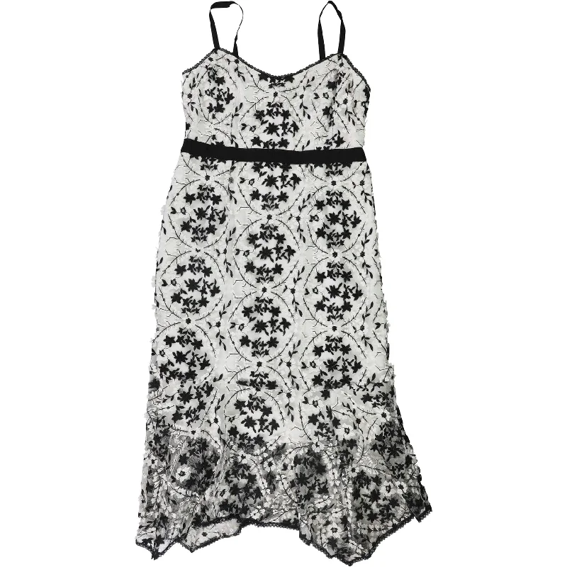 Fresh And Fashionable Nanette Lepore Womens Floral Mesh Fit & Flare Dress, Multicoloured, 10