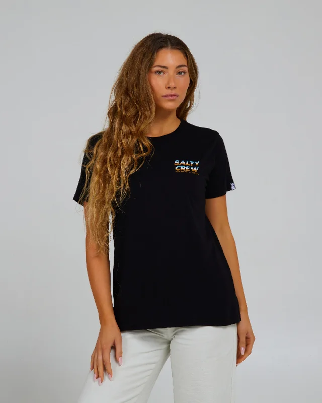 Designer Style Boardwalk Boyfriend Tee - Black
