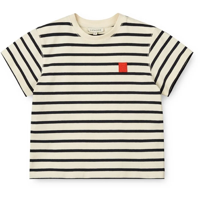 Personal Charm Liewood Y/D Stipes Classic Navy/Creme De La Creme Sixten Stripe T-shirt