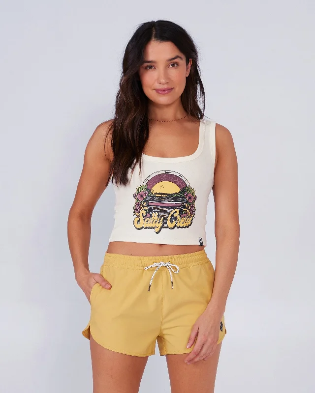 Short Design On Vacation Tank - Bone