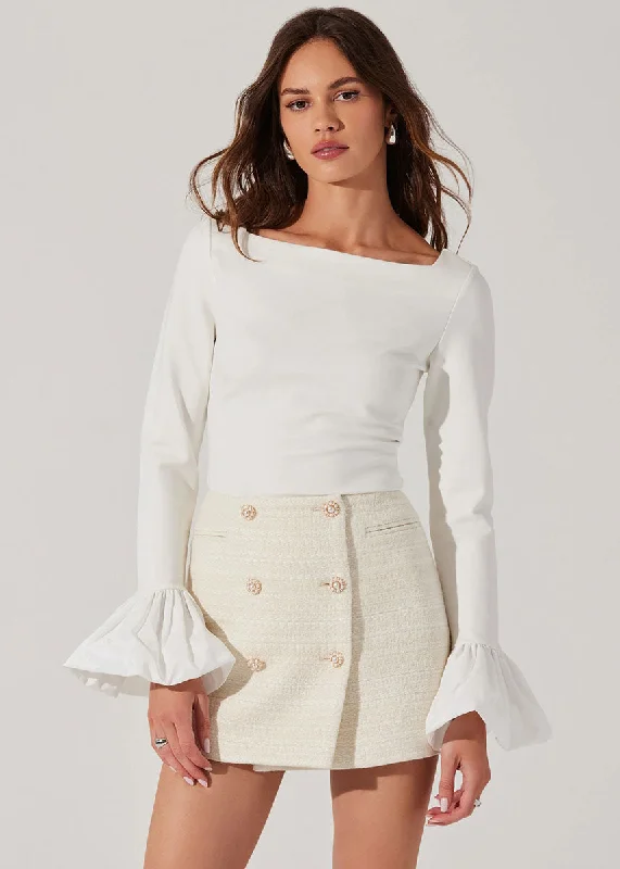 Unique Fashion Genessy Top - Off White