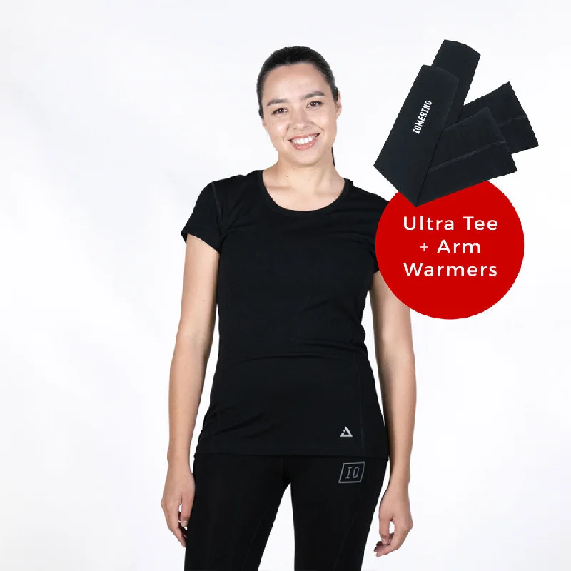 Retro Skirt Design Women's Ultra Tee - Arm Warmer Bundle