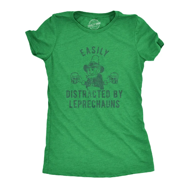 Designer Style Easily Distracted By Leprechauns Women's T Shirt