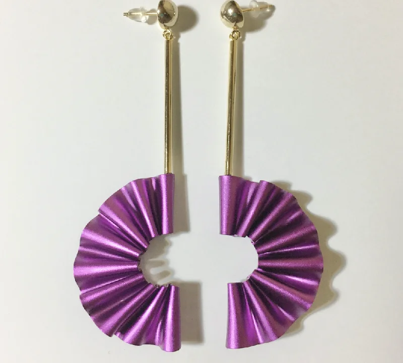 Versatile Wear CABO | Mermaid's Tail Collection | Stick Half Earrings | Purple