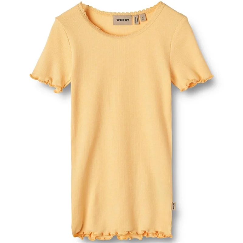 Leisure And Entertainment Wheat Pale Apricot Rib T-shirt Katie