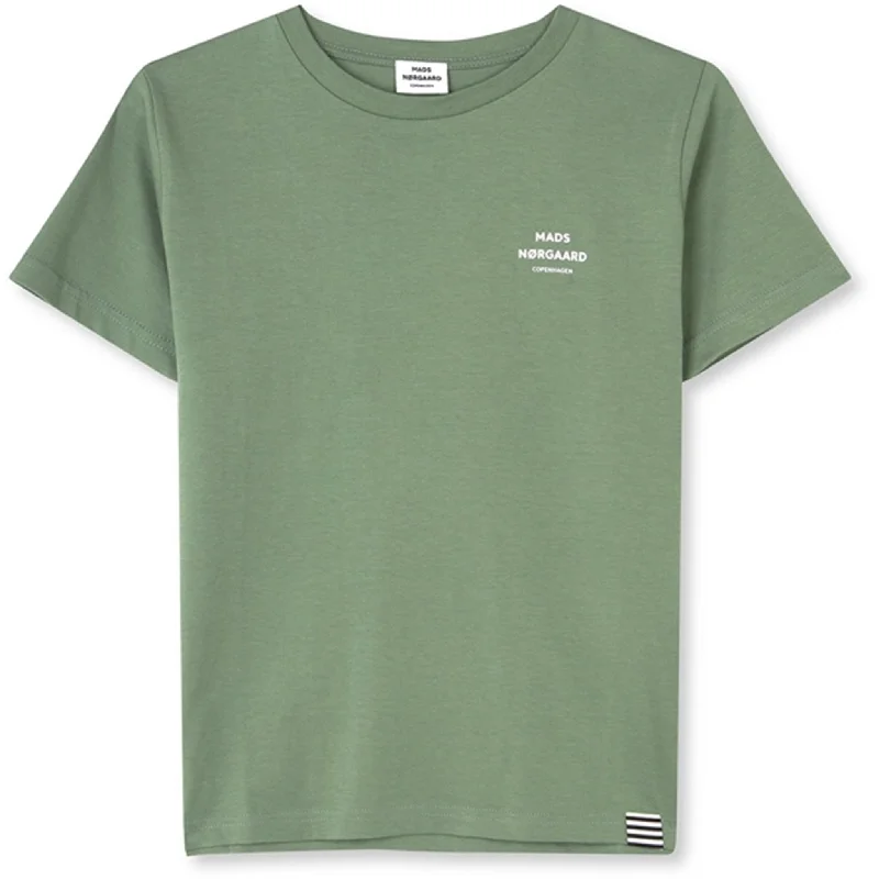 Trendy And Casual Mads Nørgaard Printed T-Shirt Thorlino T-Shirt Sea Spray