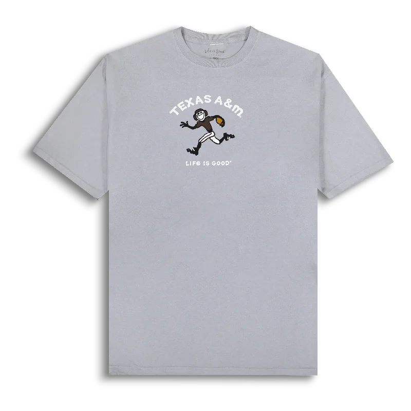 Renaissance Style Texas A&M Life is Good Jake Touchdown Gray T-Shirt