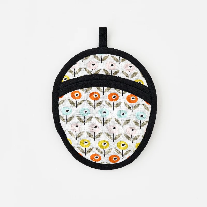 Soft Fashion Mod Poppies Hot Pad