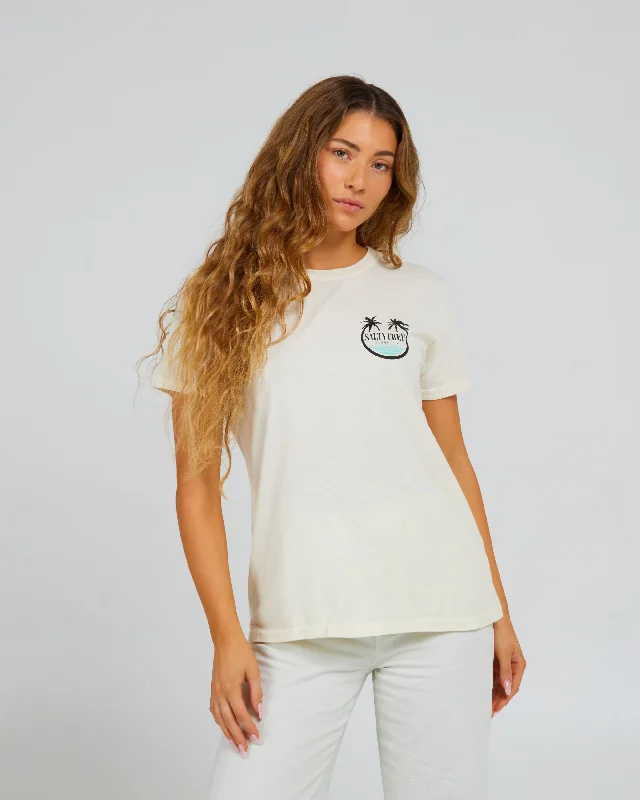Wandering freely Shades Boyfriend Tee - Off White