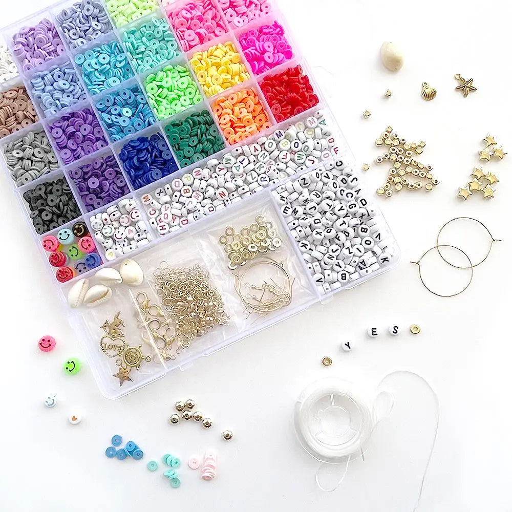 Street Fashion Mega Alphabets & Heishi Box Bead Kit