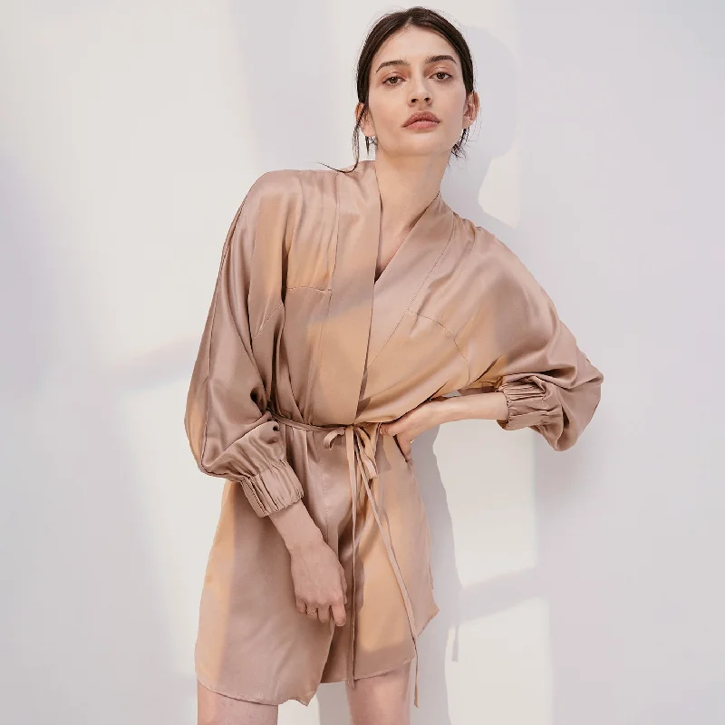 Autumn Selection Washable Silk Robe
