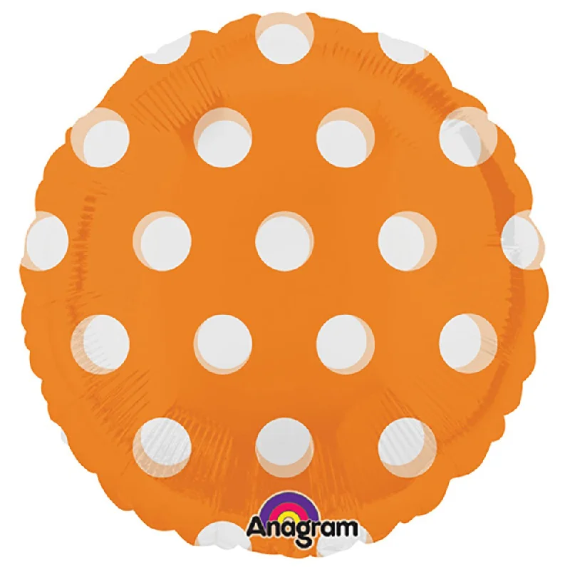 Classic Style 18 inch CIRCLE - DOTS ORANGE