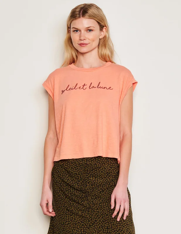 Luxury and fashionable Sundry La Lune Muscle Tank in Pink