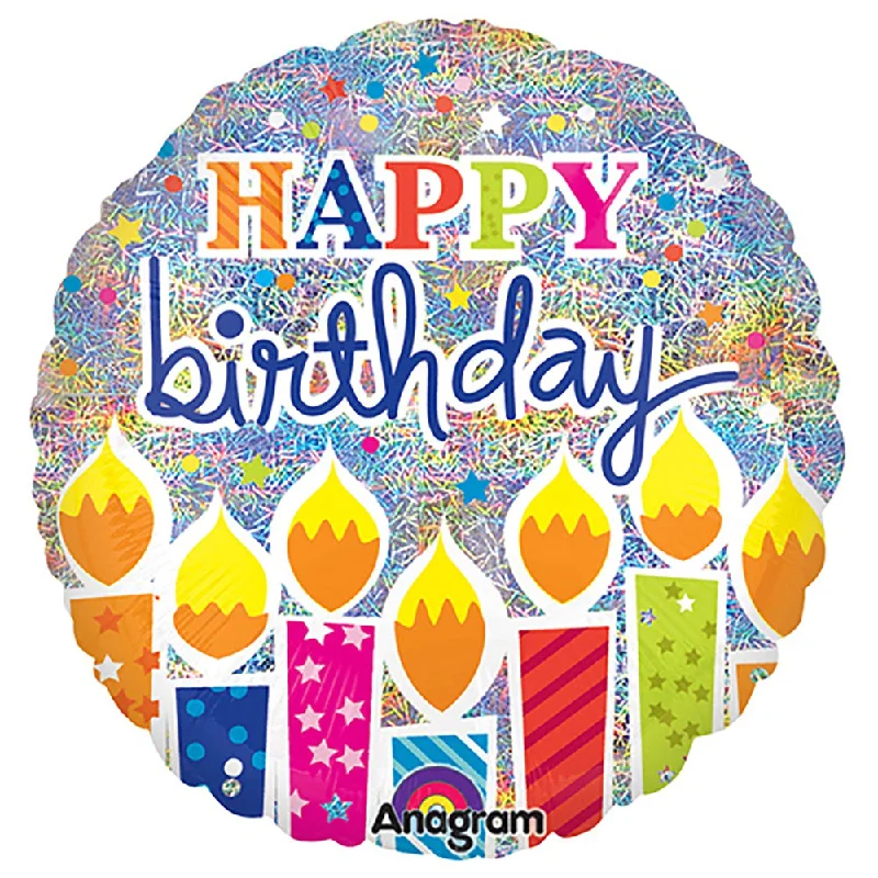 Personalized Design 18 inch SHIMMER BIRTHDAY CANDLES