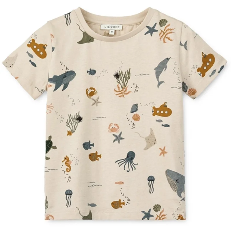 Dressing Tips Liewood Sea Creature/Sandy Apia Printed T-shirt