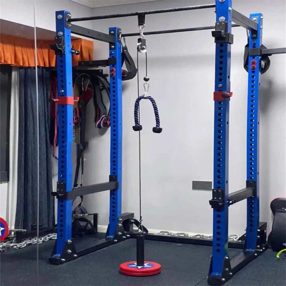 Soft Comfort Workout Pulley Cable System DIY Loading Pin Lifting Triceps Rope Fitness Equipment Adjustable Length Home Gym Sport Accessories