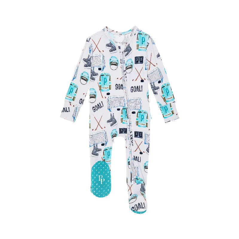 New Season Series Posh Peanut Zippered Footie | Mayford
