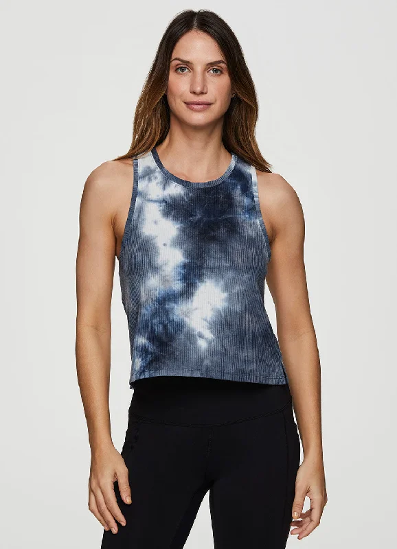 Printed pattern Zen Ribbed Tie Dye Tank