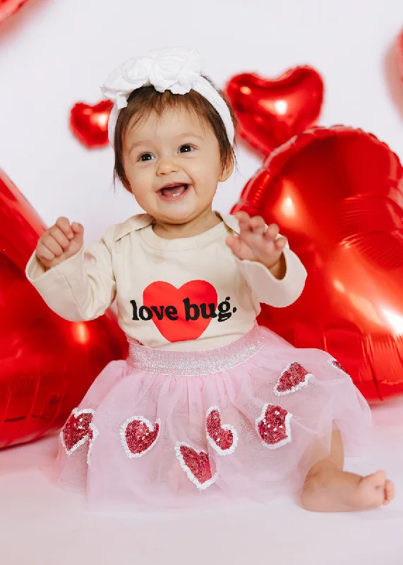 Effortless Style Love Bug Long Sleeve Onesie