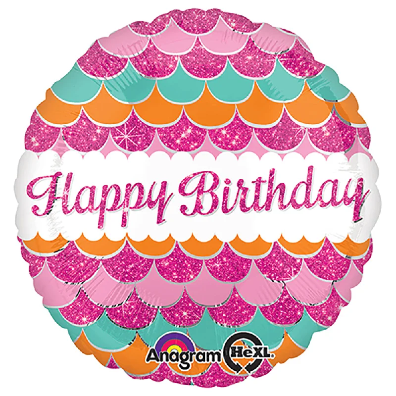 Street Style 18 inch PINK SPARKLE HAPPY BIRTHDAY