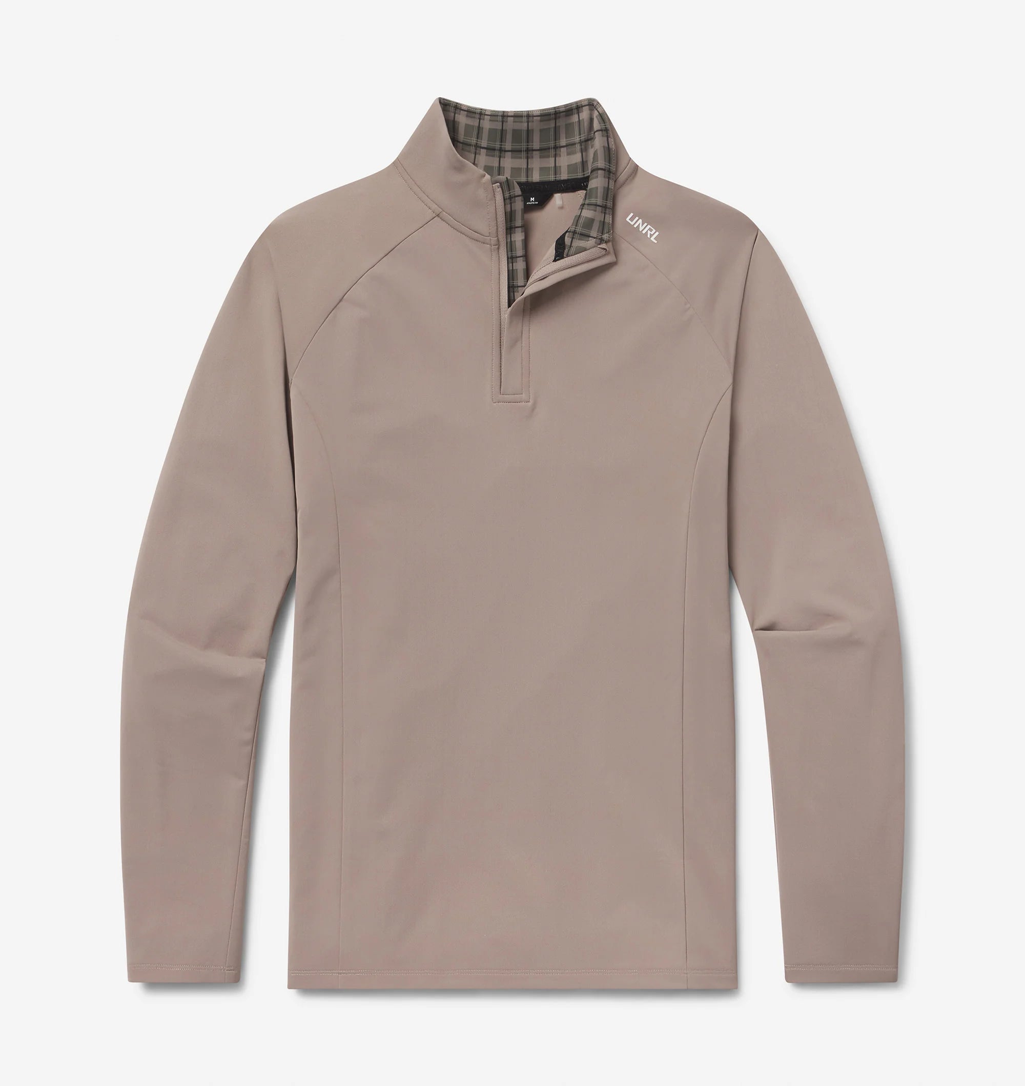 Floral Prints Men's UNRL Highlands Quarter Zip | Taupe Plaid
