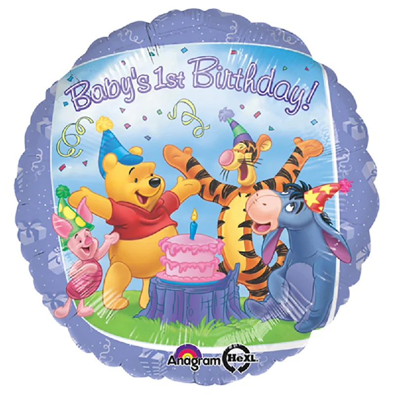 Sports Comfort Style 18 inch POOH AND FRIENDS 1ST BIRTHDAY