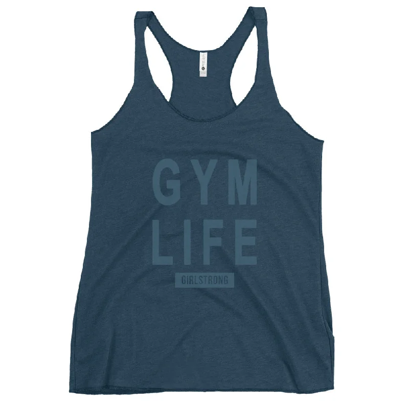 Trendy and versatile ELEVATED SCULPT RACERBACK INDIGO TANK TOP FOR WOMEN - GYM LIFE