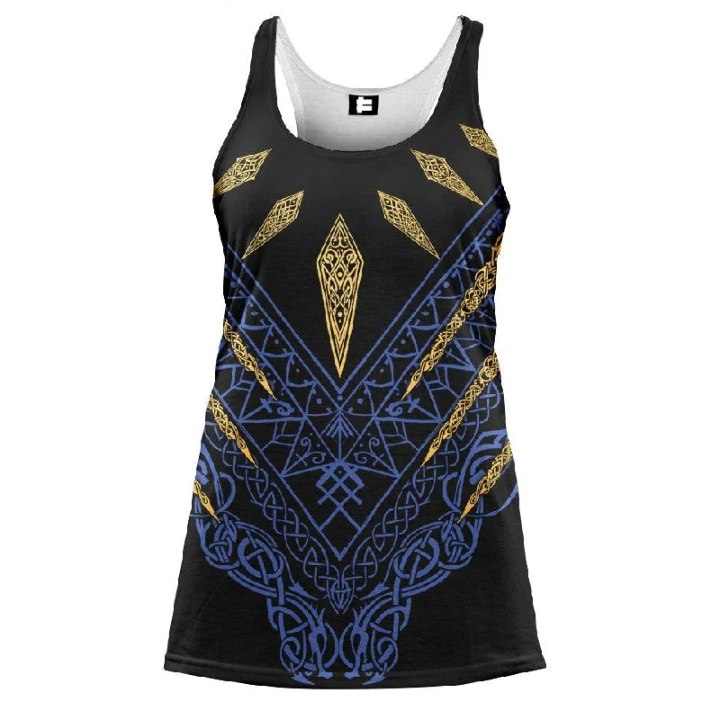 Urban Fashion Fenrir's Wrath Women's Tank - Blue Edition