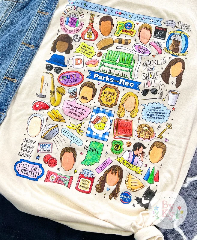 Chic Lounge Parks and Rec Unisex Tee