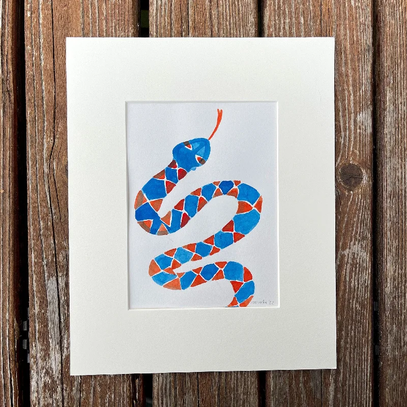 Smart Casuals Stylish Snake / original matted painting