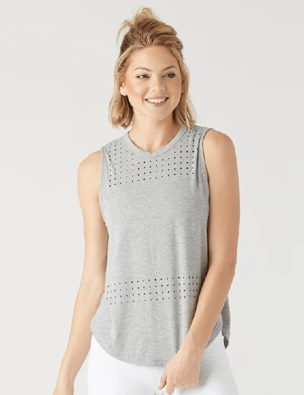 Skirt style Mood Tank: Grey Melange