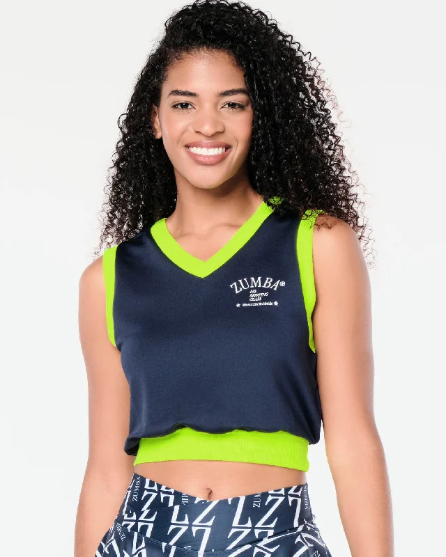 Smart Casuals Zumba Prep Crop Sweatshirt Vest