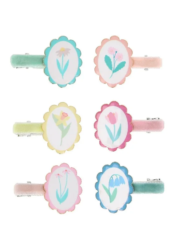 Fashionable And Versatile Flower Cameo Hair Clips