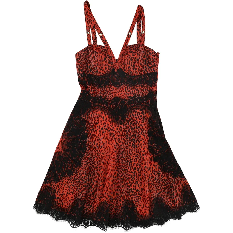 Carefree Style Guess Womens Nadine Embellished Fit & Flare Dress