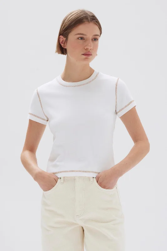 Retro Style Evelyn Contrast Stitch Tee