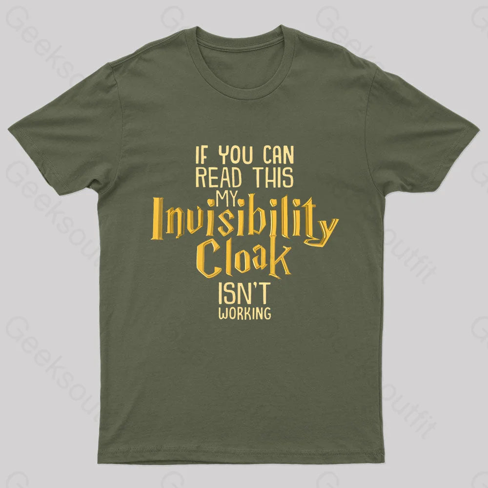All-Day Wear Invisibility Cloak Geek T-Shirt
