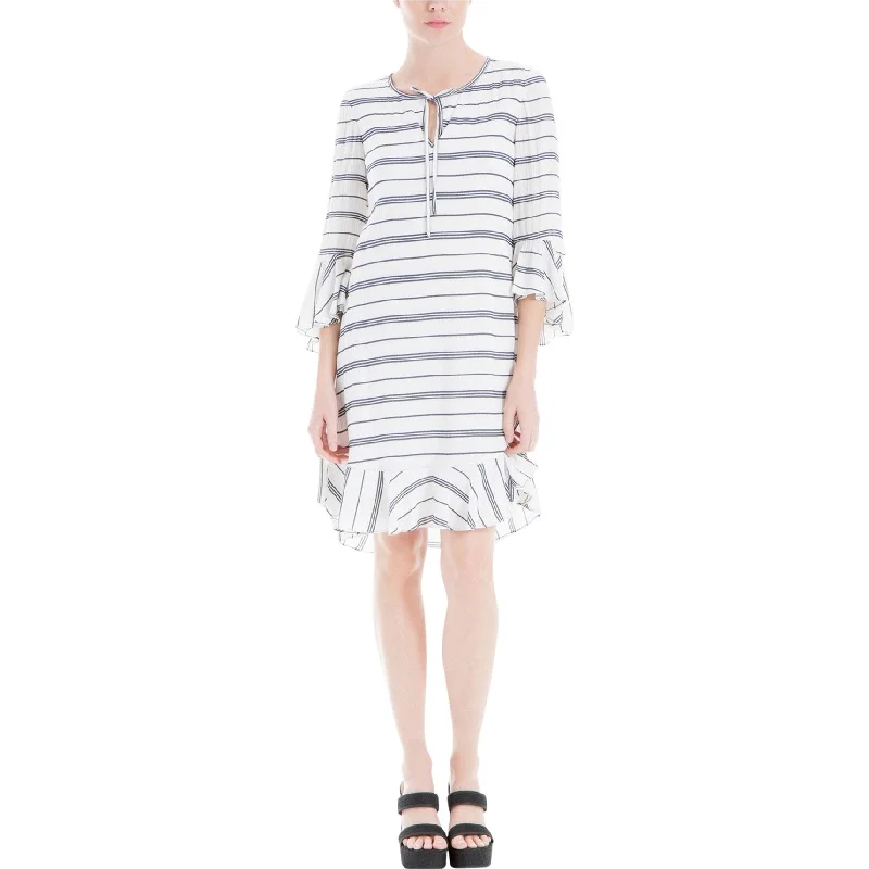Feminine Charm Max Studio London Womens Woven A-line Dress, White, X-Small