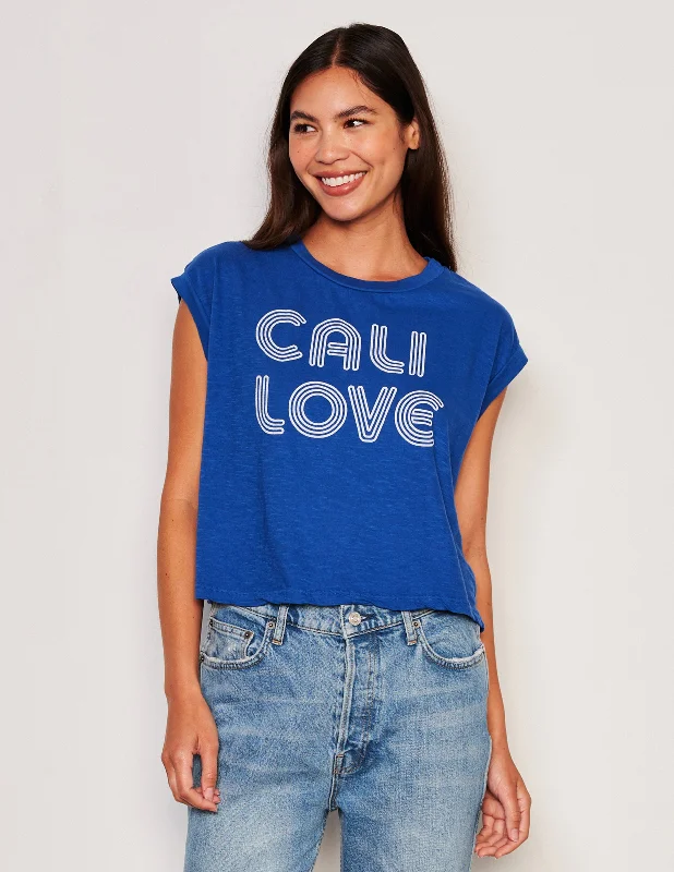 Fashion Comfort Sundry Cali Love Muscle Tank in Symphony