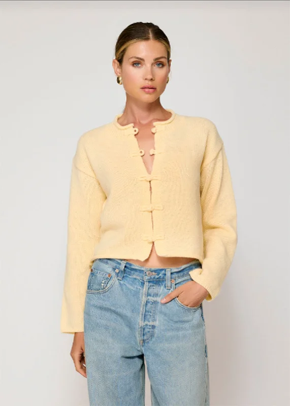 Fashion Expert Tess Cardigan - Pale Yellow