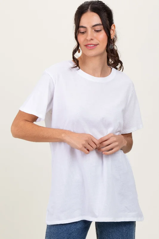 Retro Dress White Basic Tee