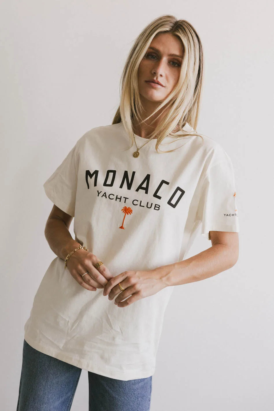 Girl Style Monaco Yacht Club Graphic Tee