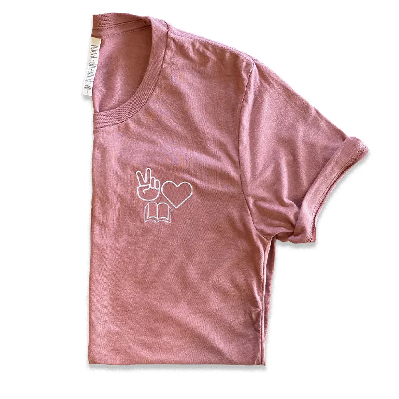 End Of The Year Peace, Love, Books Classic Tee