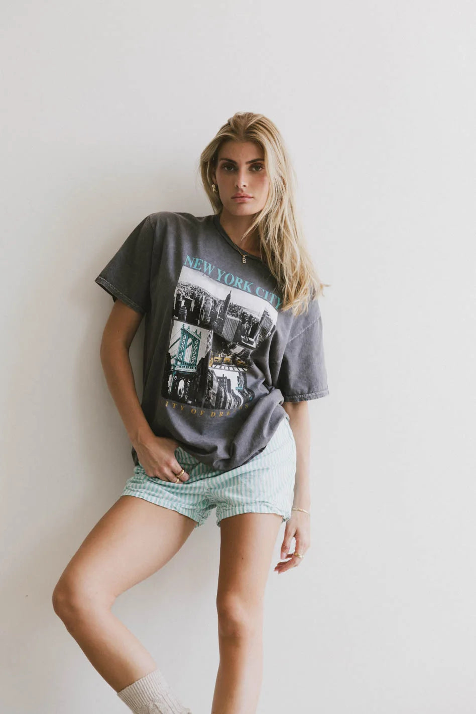 Exquisite Embroidery City Of Dreams Graphic Tee - FINAL SALE