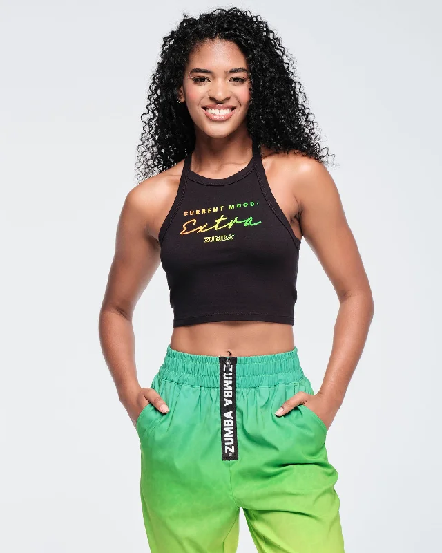 Energy Wear Funscape High Neck Crop Cami Tank